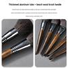25-Piece Animal Hair Makeup Brush Set: Includes Wool Brushes for Eyeshadow, Nose Shadow, and Foundation - Artist Recommended