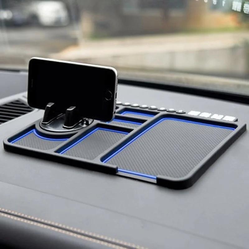 Multi-function Car Anti-skid Pad Mobile Phone Navigation Bracket Rack Instrument Panel Temporary Number Parking Card Mat