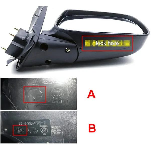 For Great Wall M4 Florid Door Wing Rear View Mirrors Lenses Outer Rearview Side Mirror Glass Lens without Heating