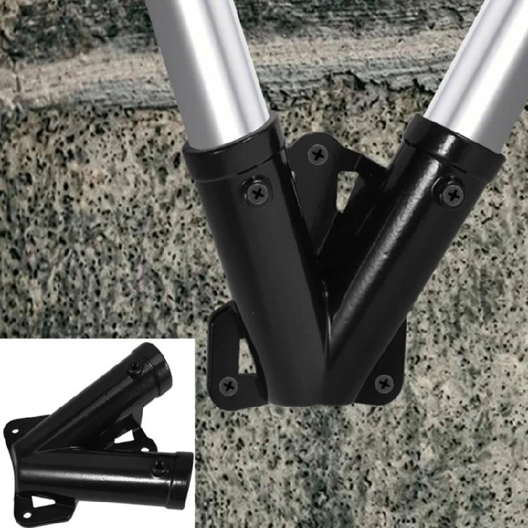 Multifuntional Double Hole Flag Poles Bracket Designed for High Wind Areas Metal Construction for Long Lasting Use