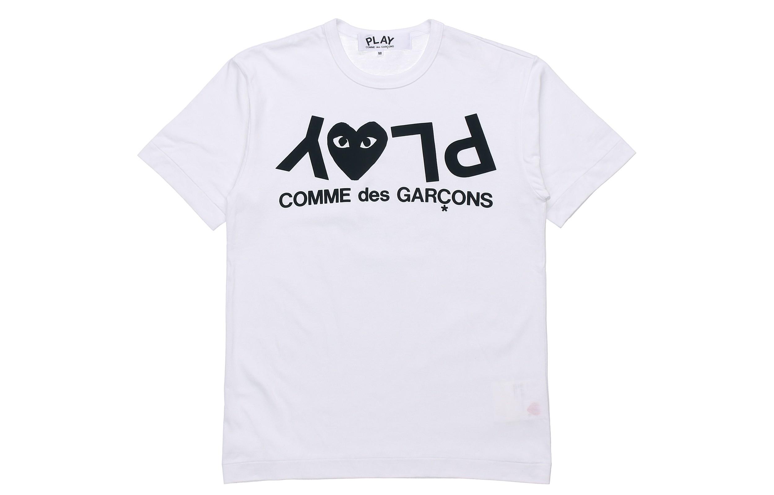 Comme Des Garcons Play Inverted Text T shirt AZ-T068-051-1 XXL