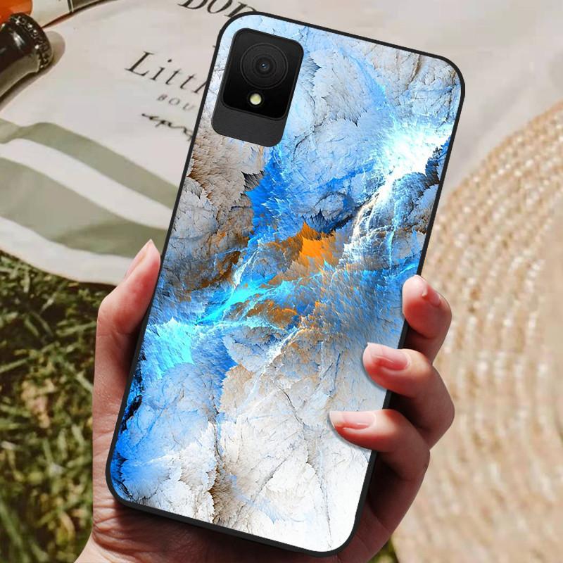 For TCL 502 Case Shockproof Soft Silicone TPU Bumper for TCL 502 Global Cover Cat Luxury  TCL502 Cute Cartoon Shell