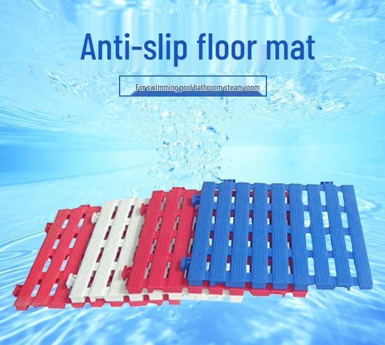 Thickened PVC Anti-slip Swimming Pool Floor Mat, Durable, Multiple Colors Available
