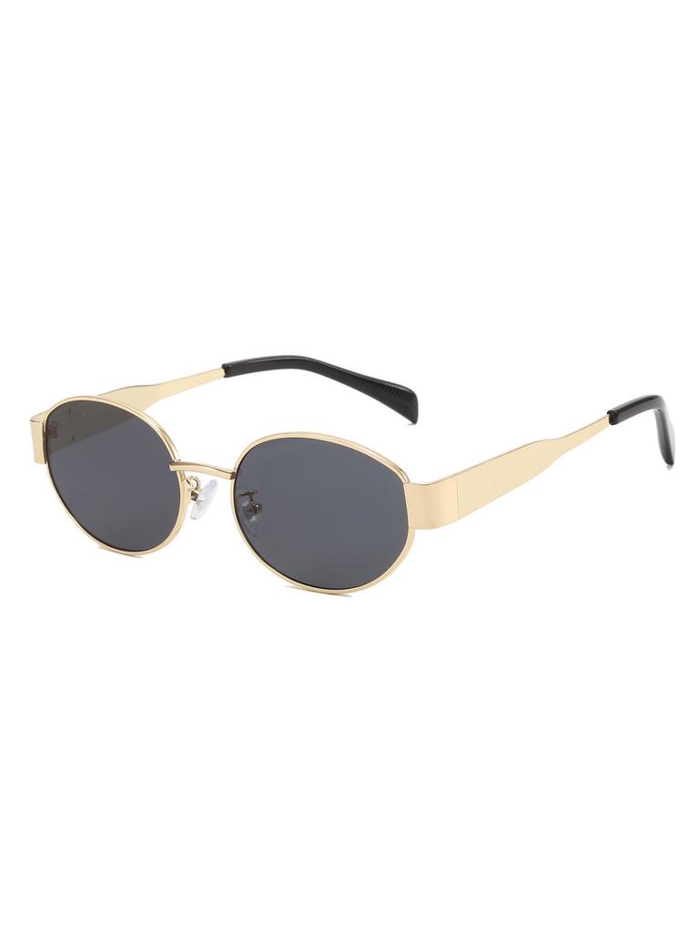 Women's Trendy Retro Oval Polarized Sunglasses - Hip-Hop Street Style