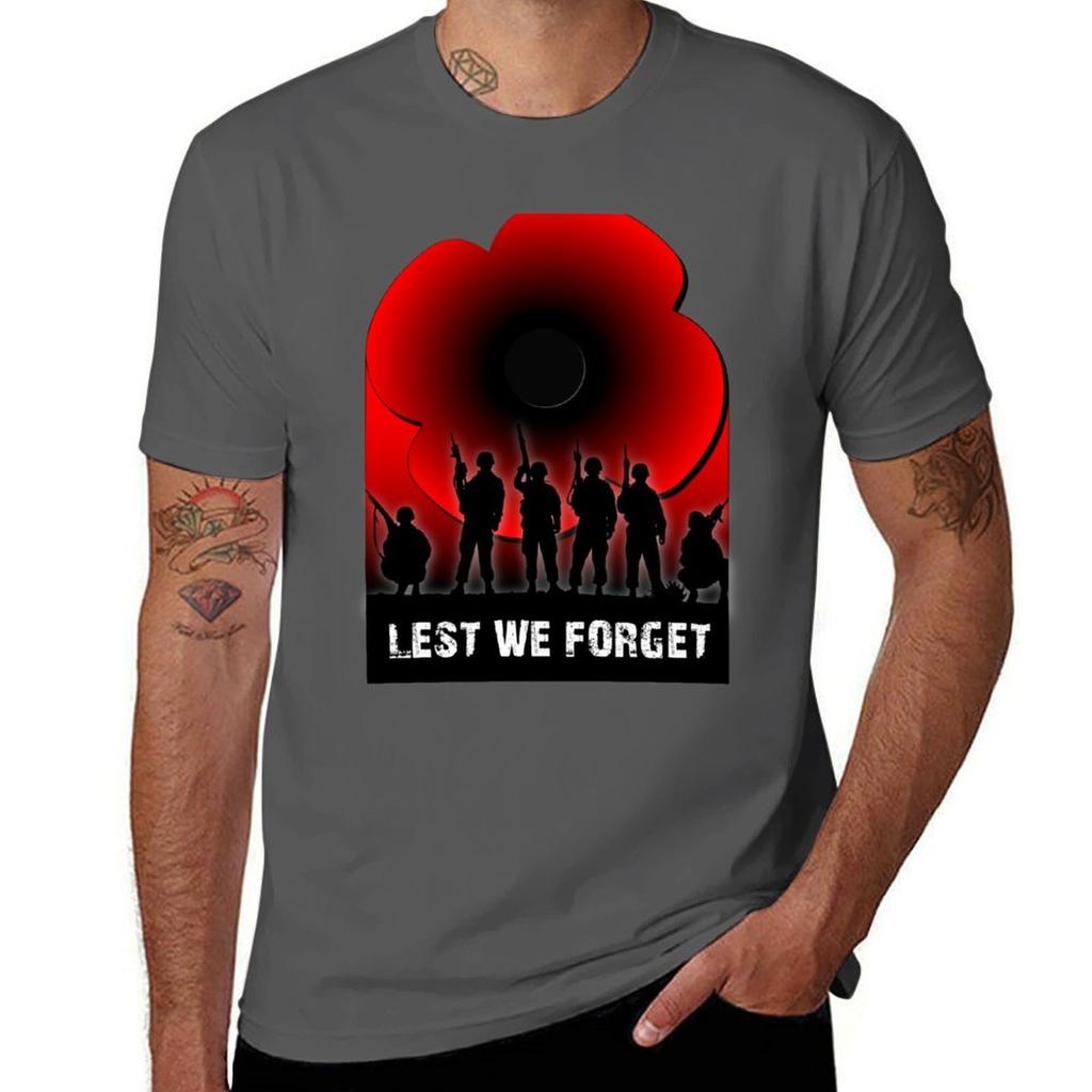 Lest We Forget Tshirt Basic Solid Tee For Daily Use Tshirt