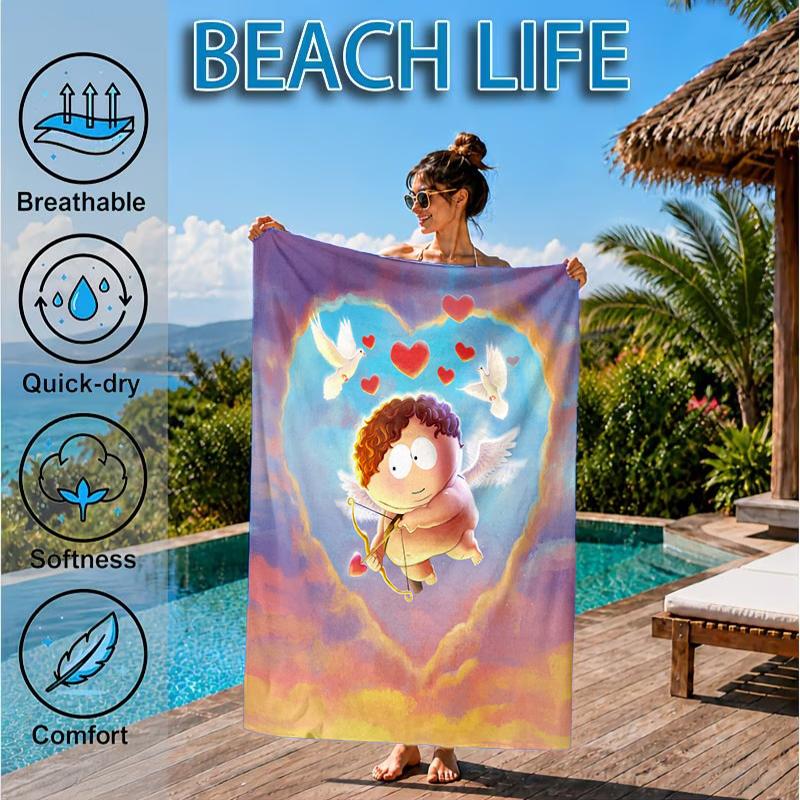 South Friends Adventure Beach Towel, Microfiber Beach Towel, Perfect For Pool, Beach, Travel, Home Decor Beach Party Fan Gifts