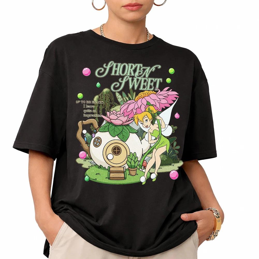 Peter Pan Tinker Bell Shirt Short And Sweet TShirt S