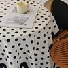 Special-Shaped Cream Tablecloth Small Fresh Waterproof Atmosphere Decorative Cloth Coffee Table Tablecloth Stall Tablecloth