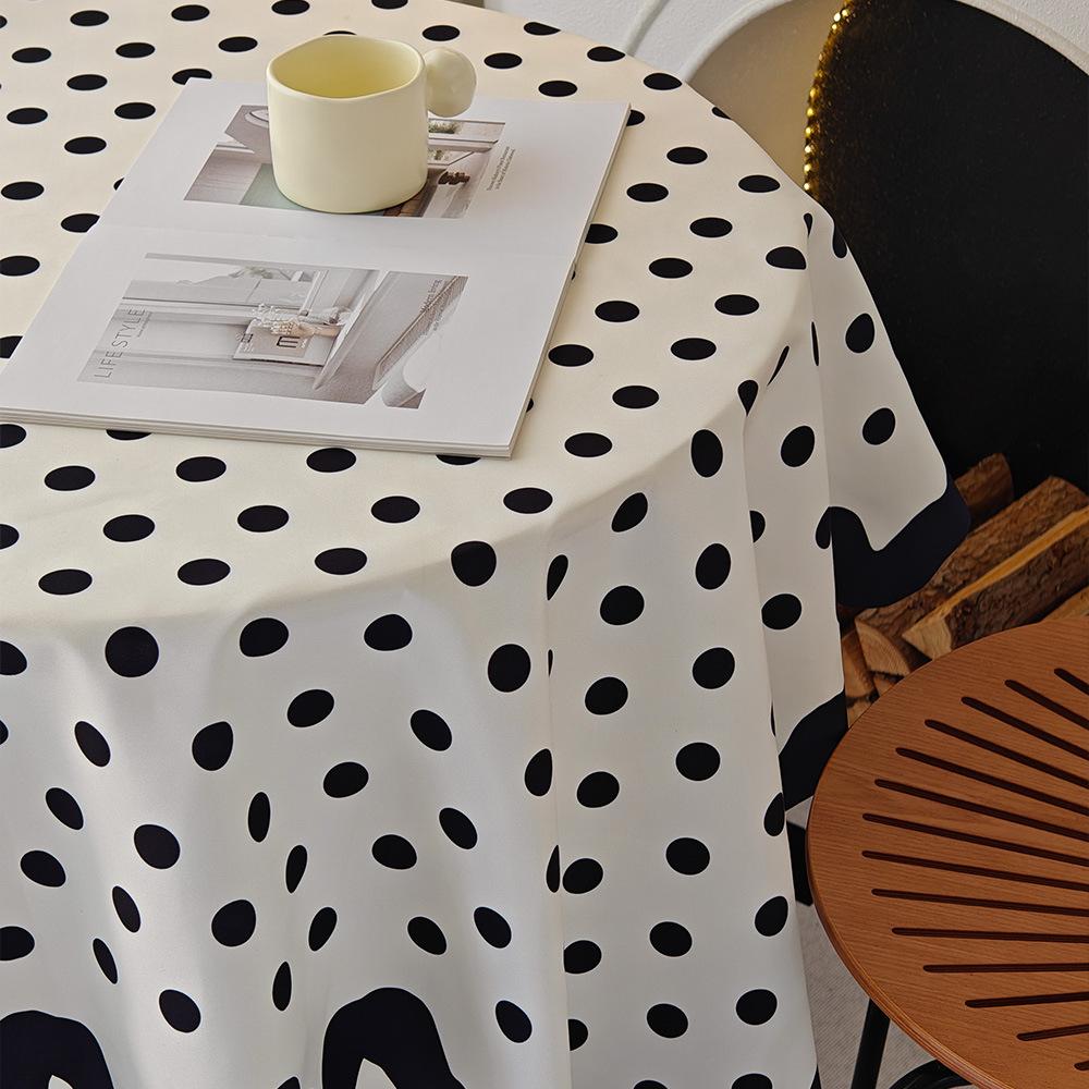 Special-Shaped Cream Tablecloth Small Fresh Waterproof Atmosphere Decorative Cloth Coffee Table Tablecloth Stall Tablecloth