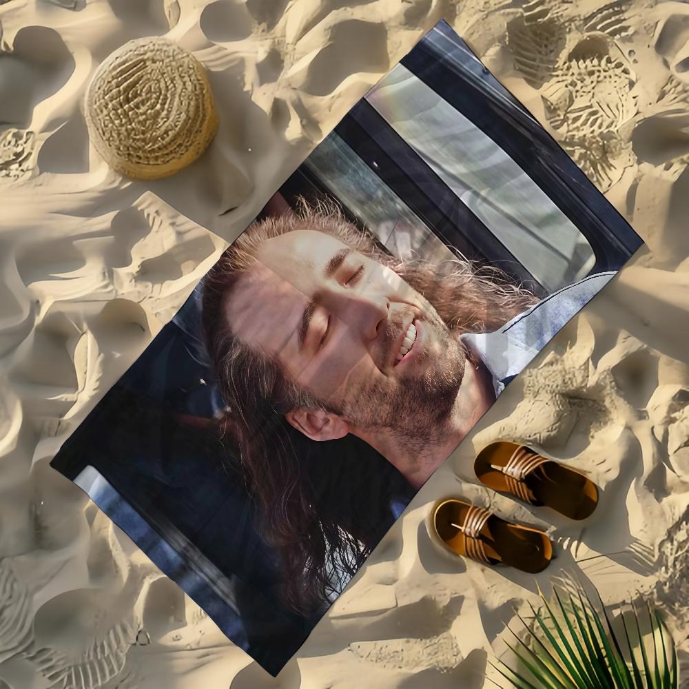 Actor N-Nicolas Cage Towel Yoga Gym Yoga Gym Lightweight Portable for Swimming Beach Travel Sports Accessories Sandproof