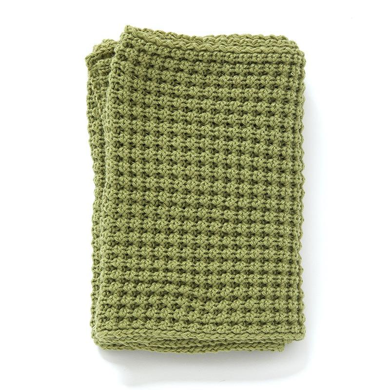 Hot-selling new high-end women's versatile solid-color scarf autumn and winter monochrome knitted scarf