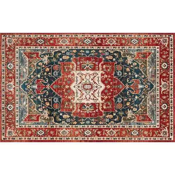 Vintage Living Room Carpet Ethnic Style Bedroom Bedside Carpet Persian Coffee Table Mat