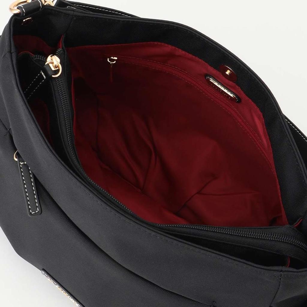 Labagagery Polyester Canvas Tucked Shoulder Bag B008702 Black (10)