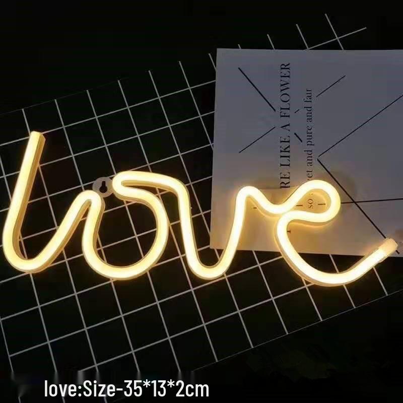 LED Neon Butterfly & Planet Wall Light - Decorative E-sports, Bar, and Photo Prop Night Light