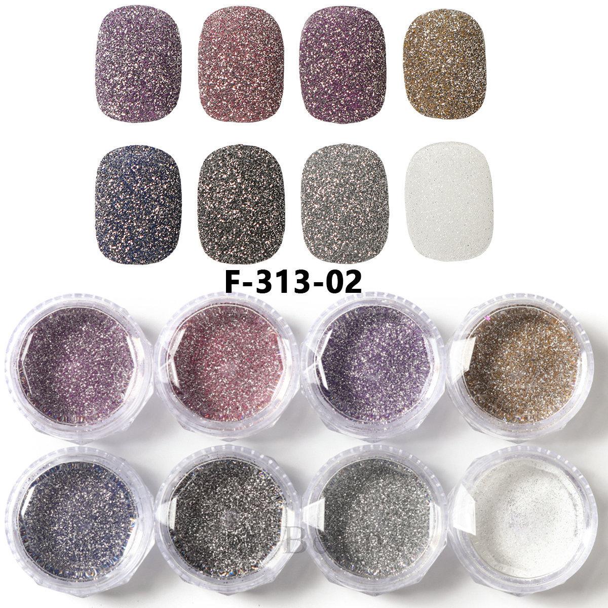 New Nail Glitter Reflective Nail Glitter 8-Color Bottle Set Nail Glitter Normal specifications