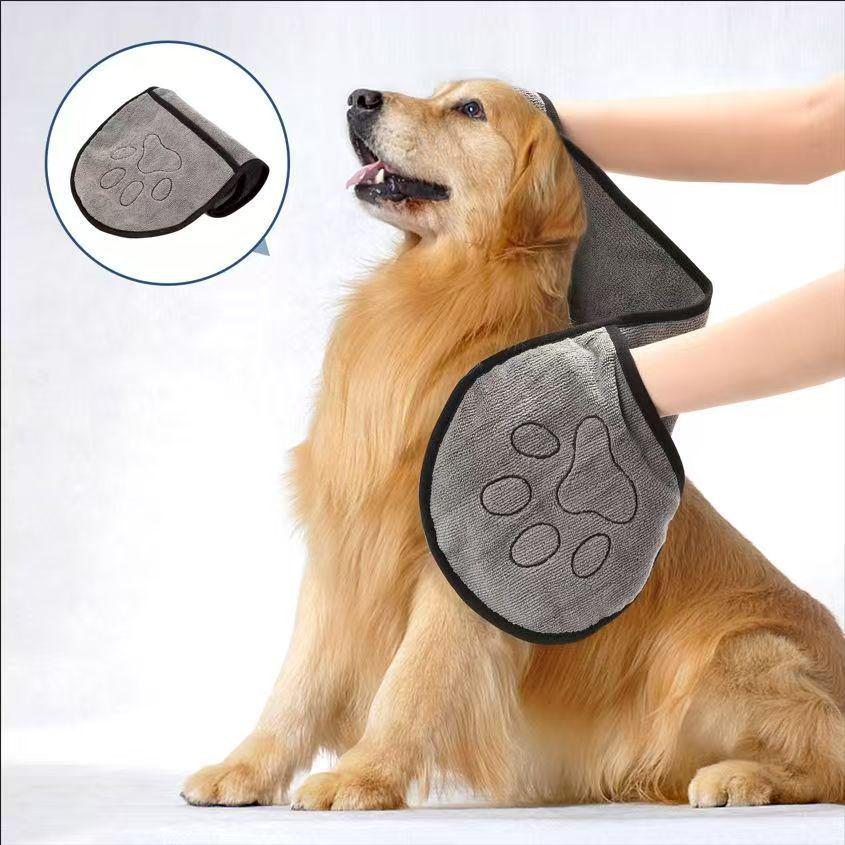 Microfiber Quick-Dry Pet Towel - Chenille for Dogs & Cats