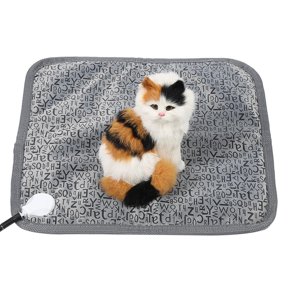 Dogs Cat Pet Heating Pad High/Low Temp Control Animal Warming Mat Heated Bed