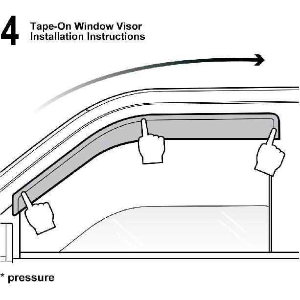 

4 шт. Совместимо с 07-13 Silverado Sierra Body Extended Cab Dark Smoke Out-Channel Outside Mount Style Wind Sun Rain Guard Vent Shade Deflector