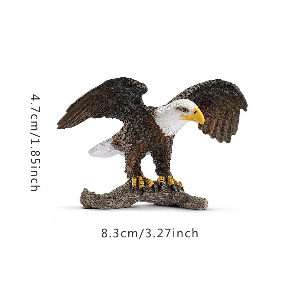 3.3inch Bald Eagle Wild Life Toy Figurine PVC Figures 14780 NEW