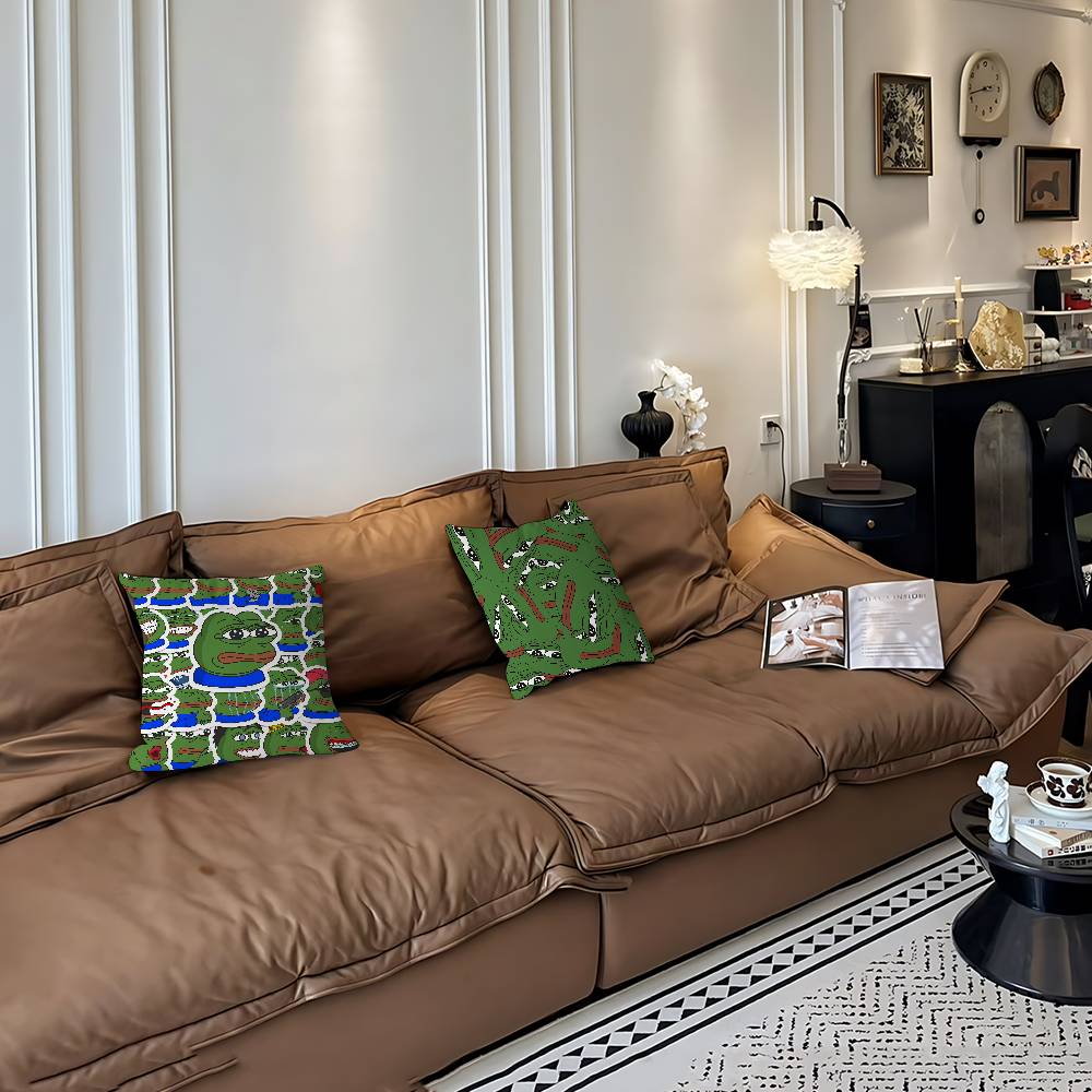 Süße P-pepe Der Frosch Stich Glück Drache Kissenbezug Sofakissenbezug Heimzimmer Dekoration Kindergeschenk