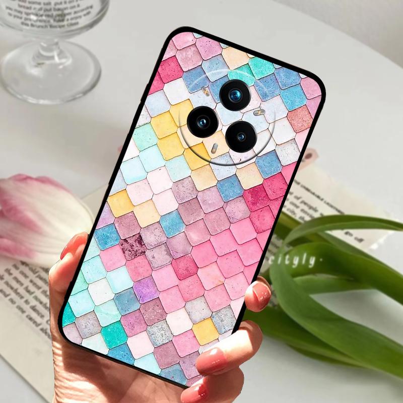 Sød Tegneserie Til Realme 14 Pro Plus Cover 14 Pro+ 5G TPU Silikone Telefon Cover Til Oppo Realme14 Pro Blødt Beskyttende Fundas Bumper