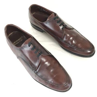 Vintage USA 70s-80s Weyenberg Massagic Leather U Tip Goodyear Welt Dress Shoes Size 10.5D 28.0cm Brown(USED)