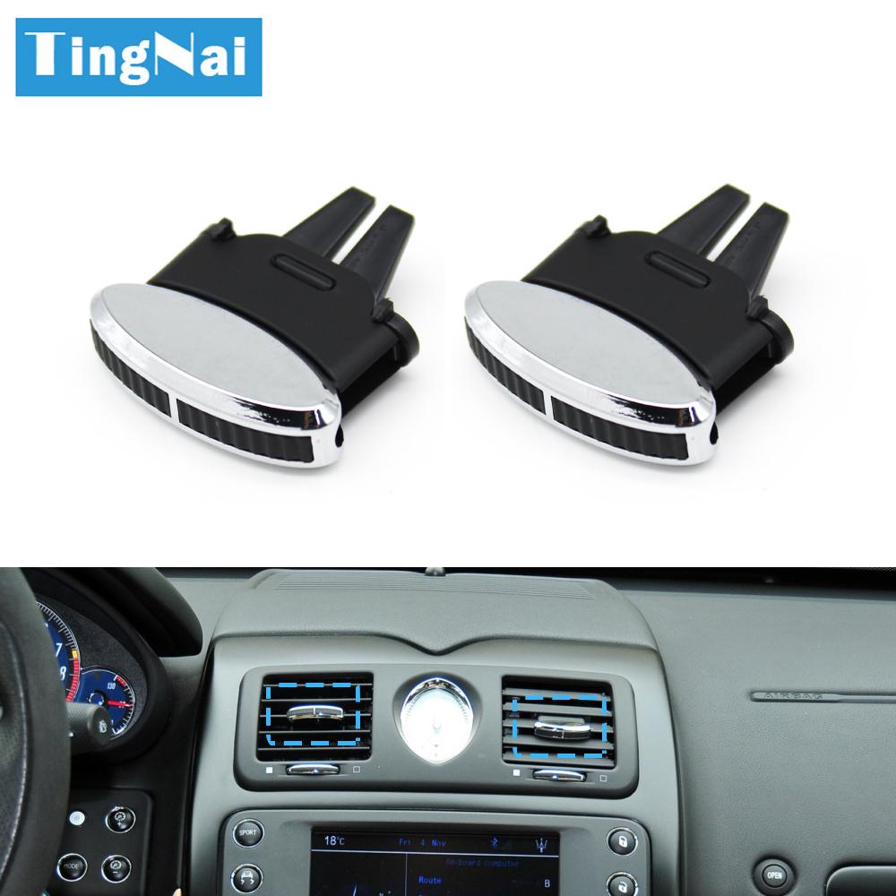 1/2/4/6PCS Car Front Rear Air Vent AC Vent Grille Slider Tab Clip Repair Kit For Maserati Quattroporte GranCabrio GranTurismo