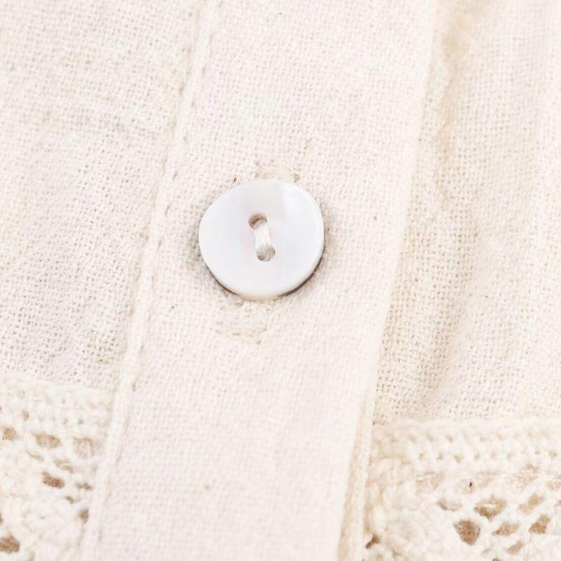 Kaslead New Women clothes Western Style Straight Lace Crocheted Holiday Style Top 3666107