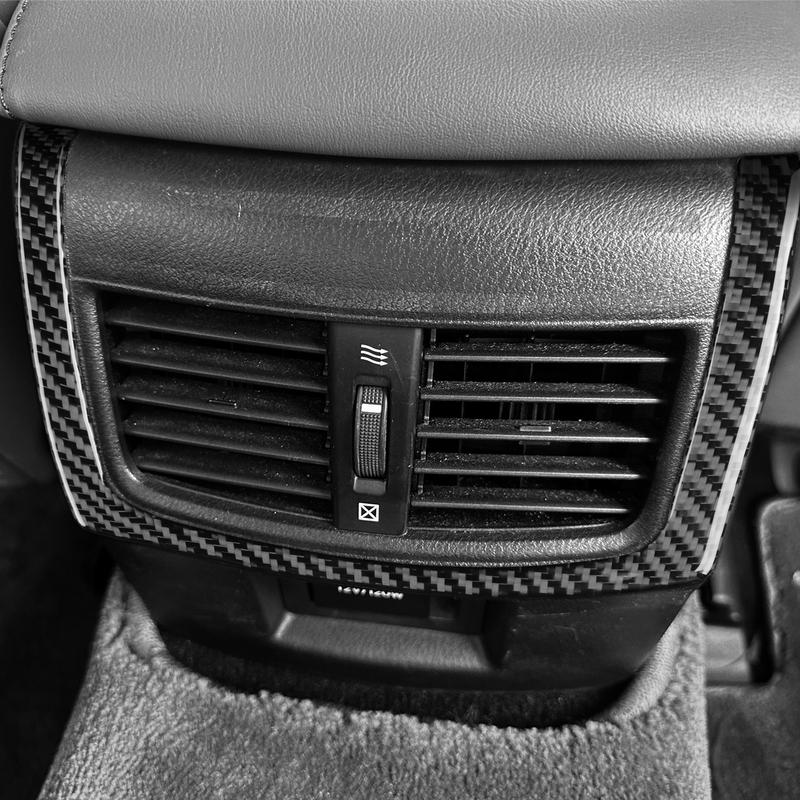 Carbon Fiber Car Accessories Rear Air Vent Strip Decorative Modified Interior Trim Cover Soft Sticker For Lexus GS 350 2012-