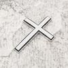 Modern Metal Crosses Car Emblem Fade Resistant Design Unique Vehicle Decoration Metal Auto Body Emblem