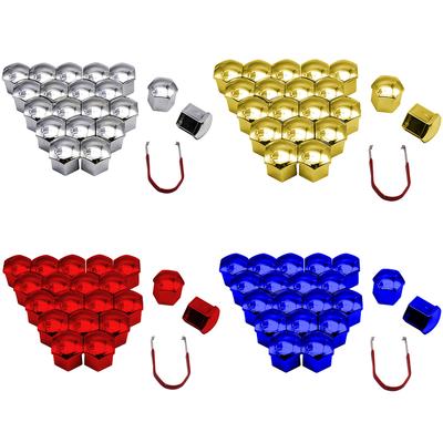 20Pcs/Set 17 19 21mm Car Wheel Nut Covers Auto Hub Screw Protection Cap Bolt Rims Auto Exterior Accessories Anti-Rust Dust Cover