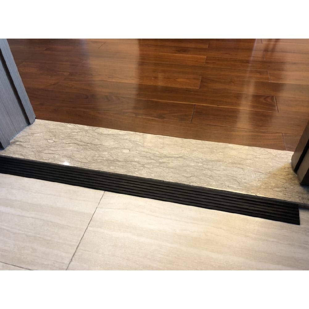 Bilaida 100cm (W) X 8cm (D) X 3cm (H) Step-Leveling Ramp, Barrier-Free Rubber Ramp, Wheelchair Ramp, Indoor Use, Factory Warehouse Threshold Ramp, Hos