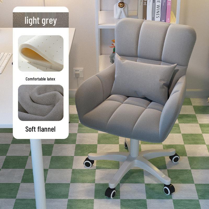Ergonomic Swivel Desk Chair: Adjustable Height, Comfy for Office, Home & Bedroom