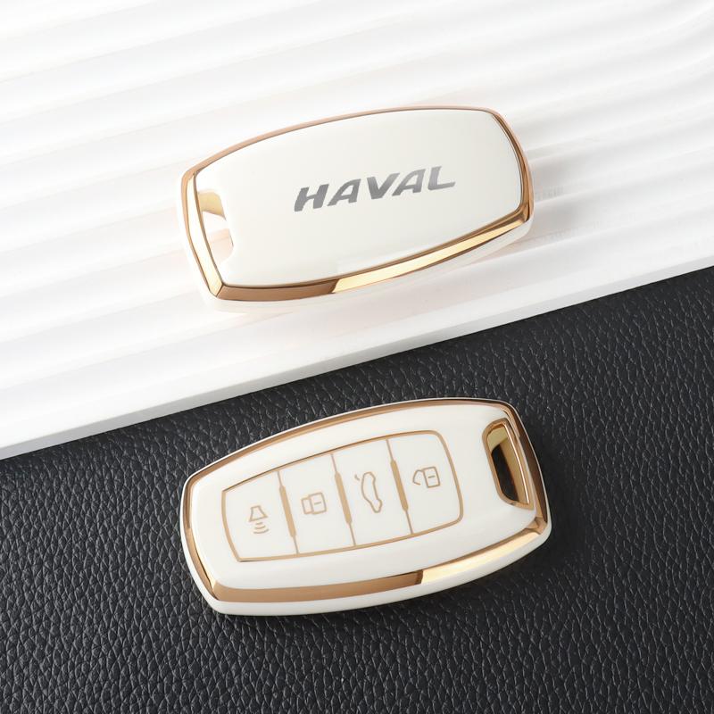 Soft Tpu Car Key Case Cover For Great Wall Haval Jolion  H6 H7 H9 F7 F7X Gmw Dargo Protection Key Bag Keychain Accessories