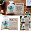 1-3Pcs Mini Resin Angel Pocket Hug with Encouragement Card Cute Birthday Gift Sentimental Present for Friends And Family