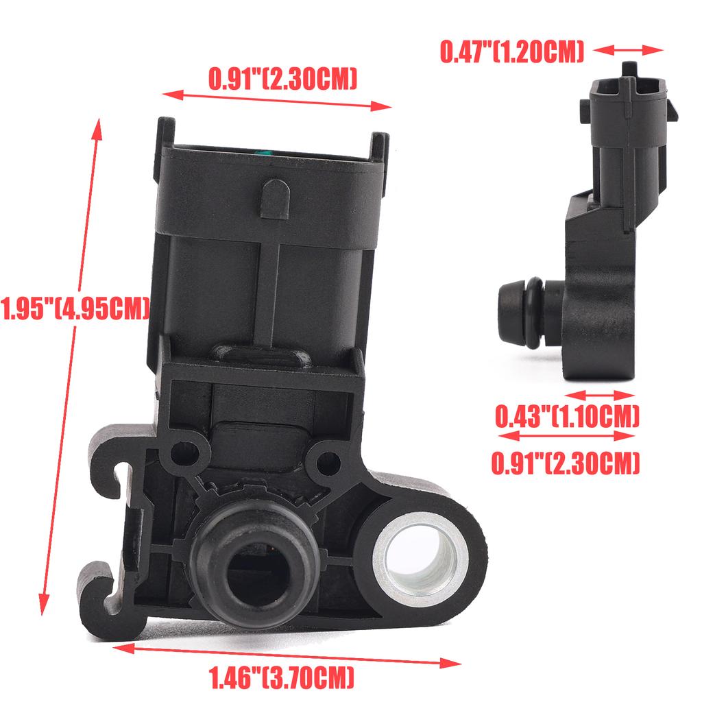 3Pins Map Sensor Manifold Absolute Pressure Sensor For Chevrolet Silverado Sonic GMC Cadillac Vauxhall Opel 12644228 55573248
