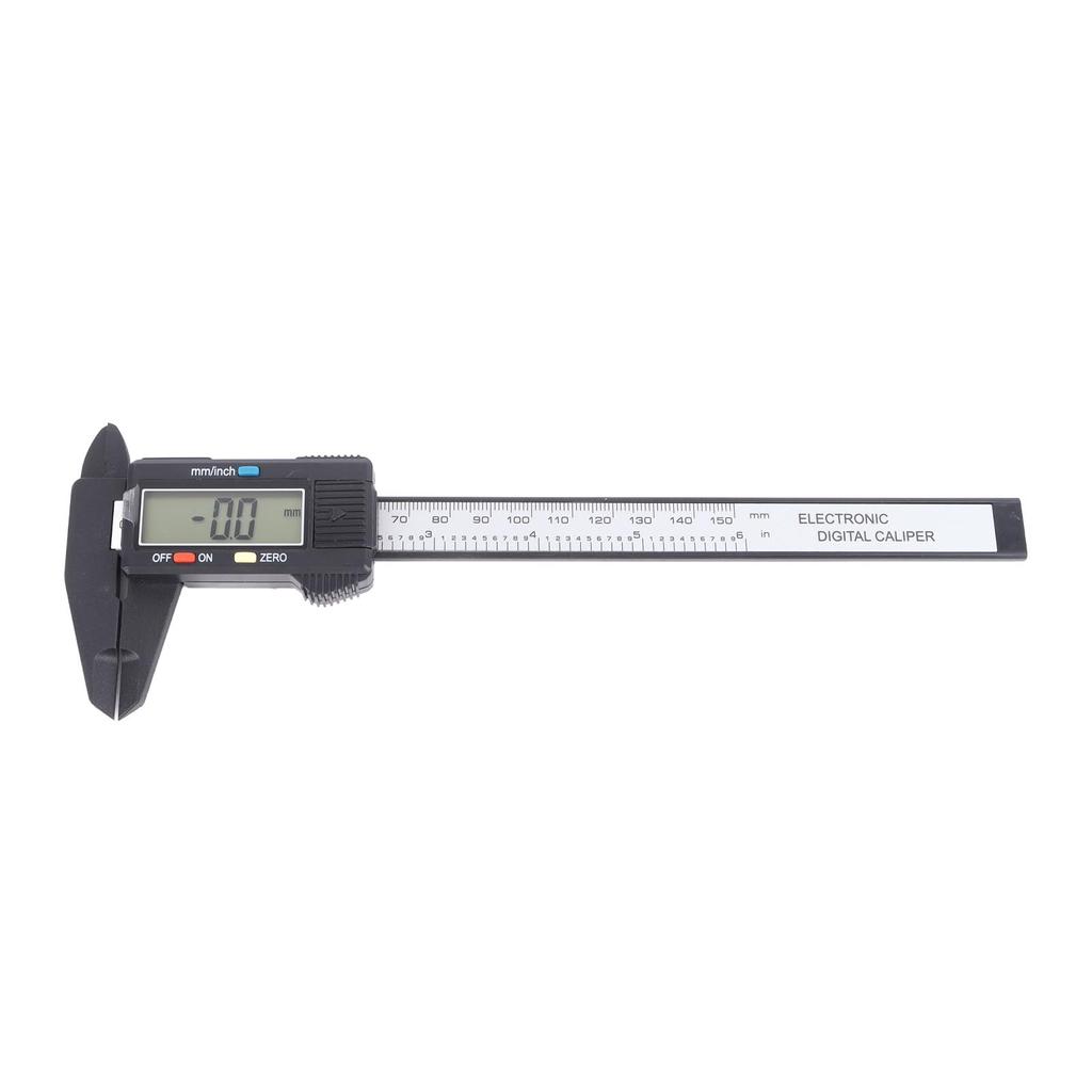 Electronic Digital Caliper Measuring Tool with Telescopic Rod 150mm 0.1mm Plastic