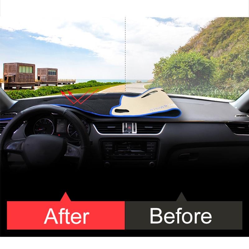 Auto Armaturenbrettabdeckung Lichtschutzmatte Anti-UV Teppich Matte Zubehör Für Skoda Octavia A7 MK3 5E 2015 2016 2017 2018 2019 2020