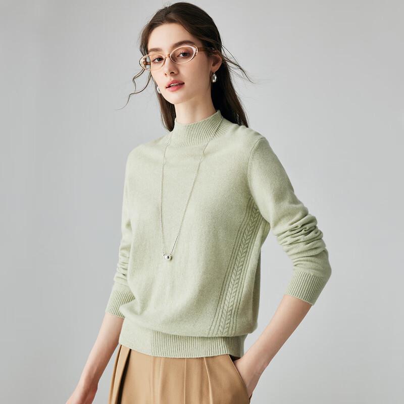 Paruo 100% Cashmere Cable Knit Sweater