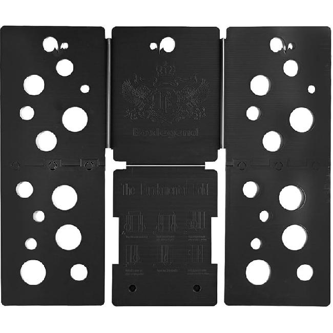 

BoxLegend V5 Дошка для складання сорочок Помічник для складання футболок Сортувальник для білизни та одягу Міцний пластик, Чорний чорний