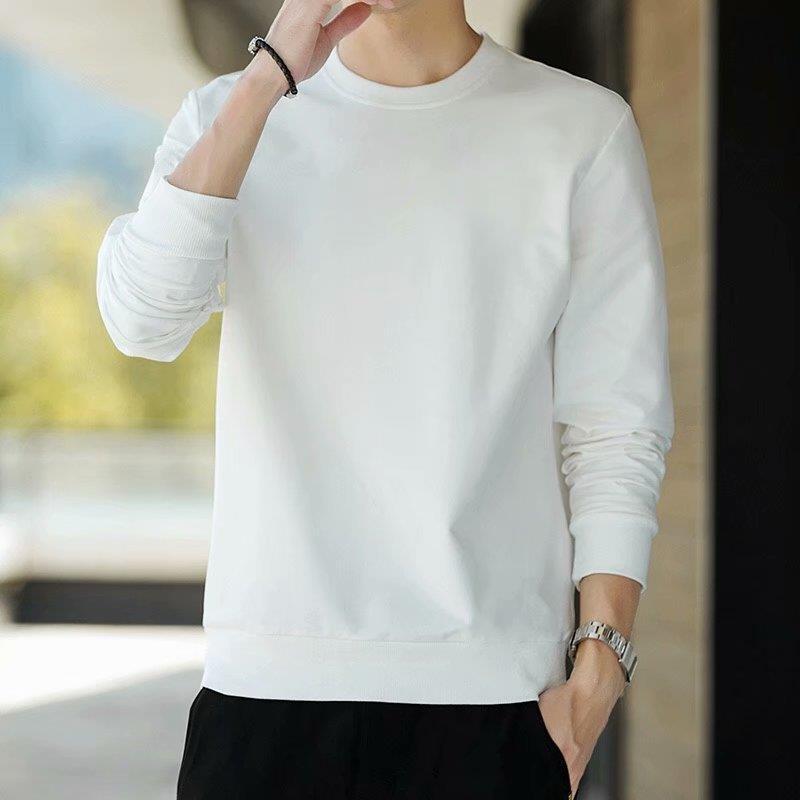 Men's 2024 Autumn Retro Embroidered V-Neck Sweatshirt - Trendy Casual Loose Fit for Students & Couples