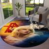 Billie Eilish Round Area Rug,Carpet Rug for Living Room Bedroom Sofa Playroom Decor,Non-slip Floor Mat