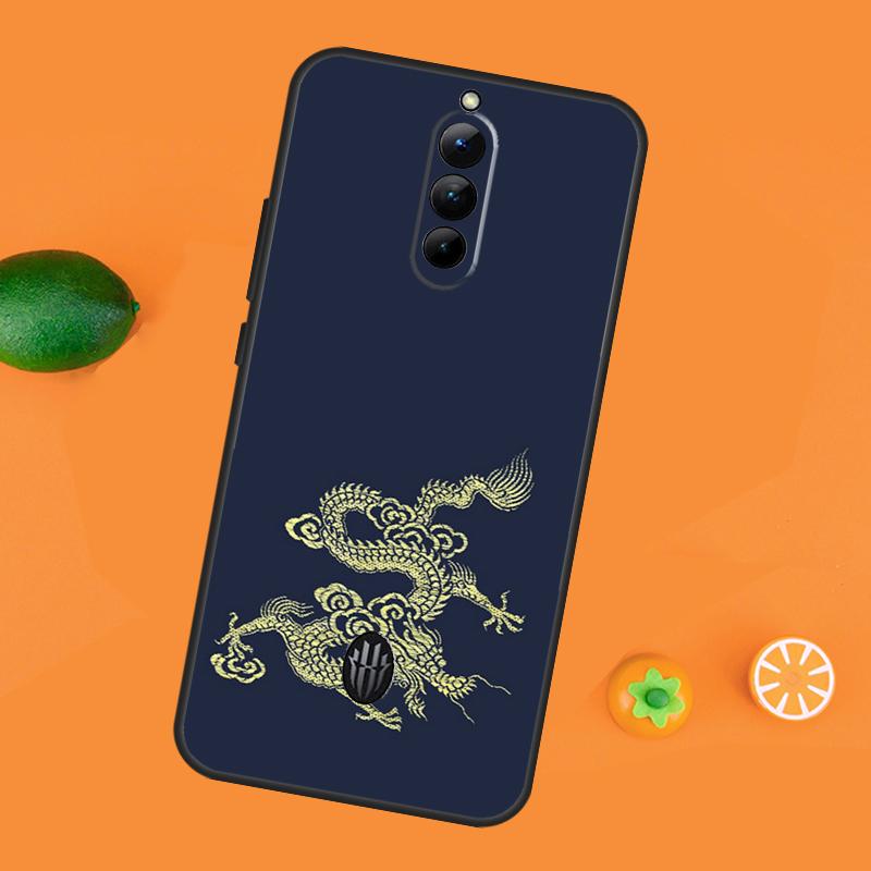 Chinese Dragon Case For ZTE Nubia RedMagic 10 Air 5G 6 7 7S 6S Pro RedMagic 10S 9S 8S 8 9 10 Pro Plus Cover