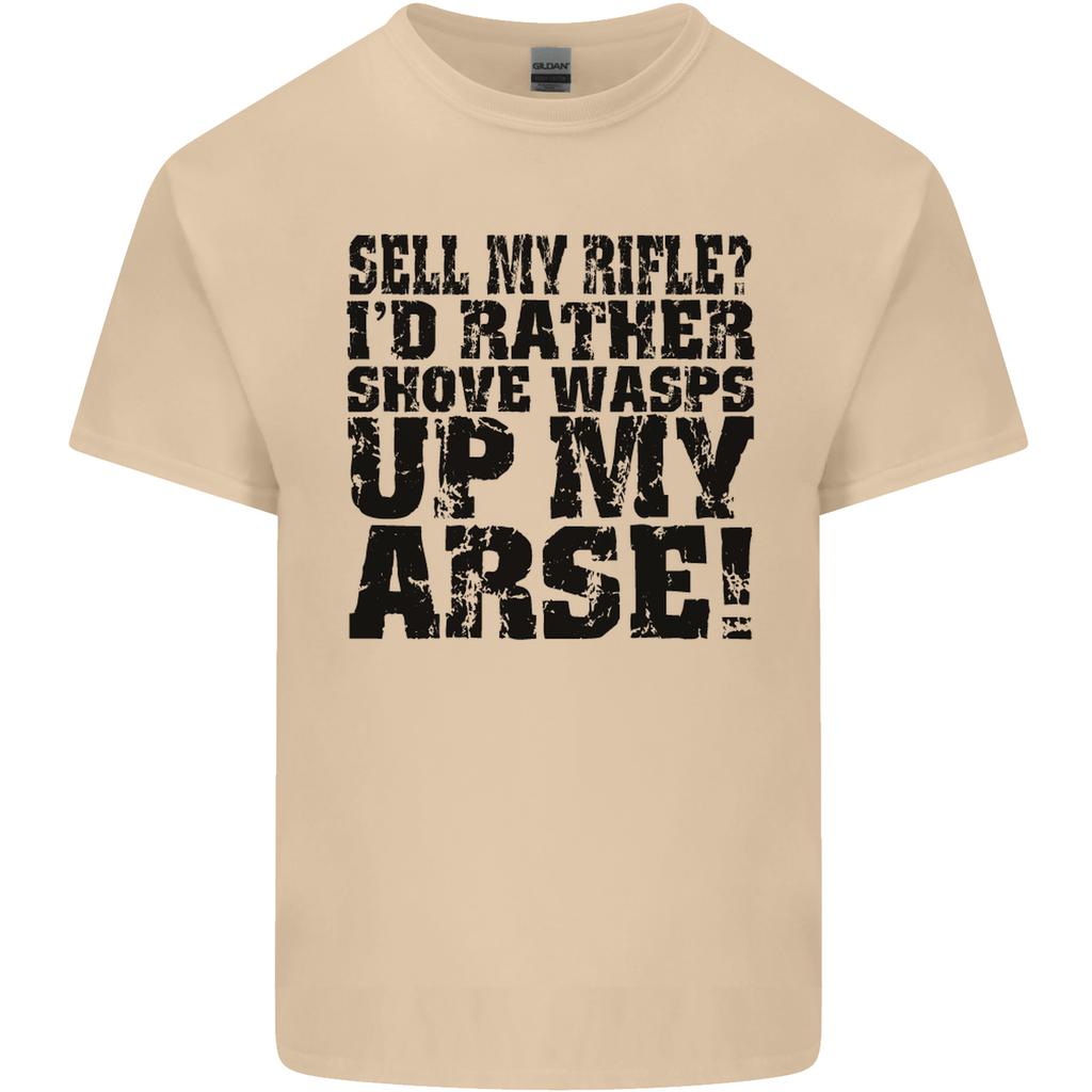 Sell My Rifle Soldier Farmer Farming Range Unisexs Light Cotton TShirt