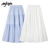 MJ-Stil Damen High-Waist Stufenrock