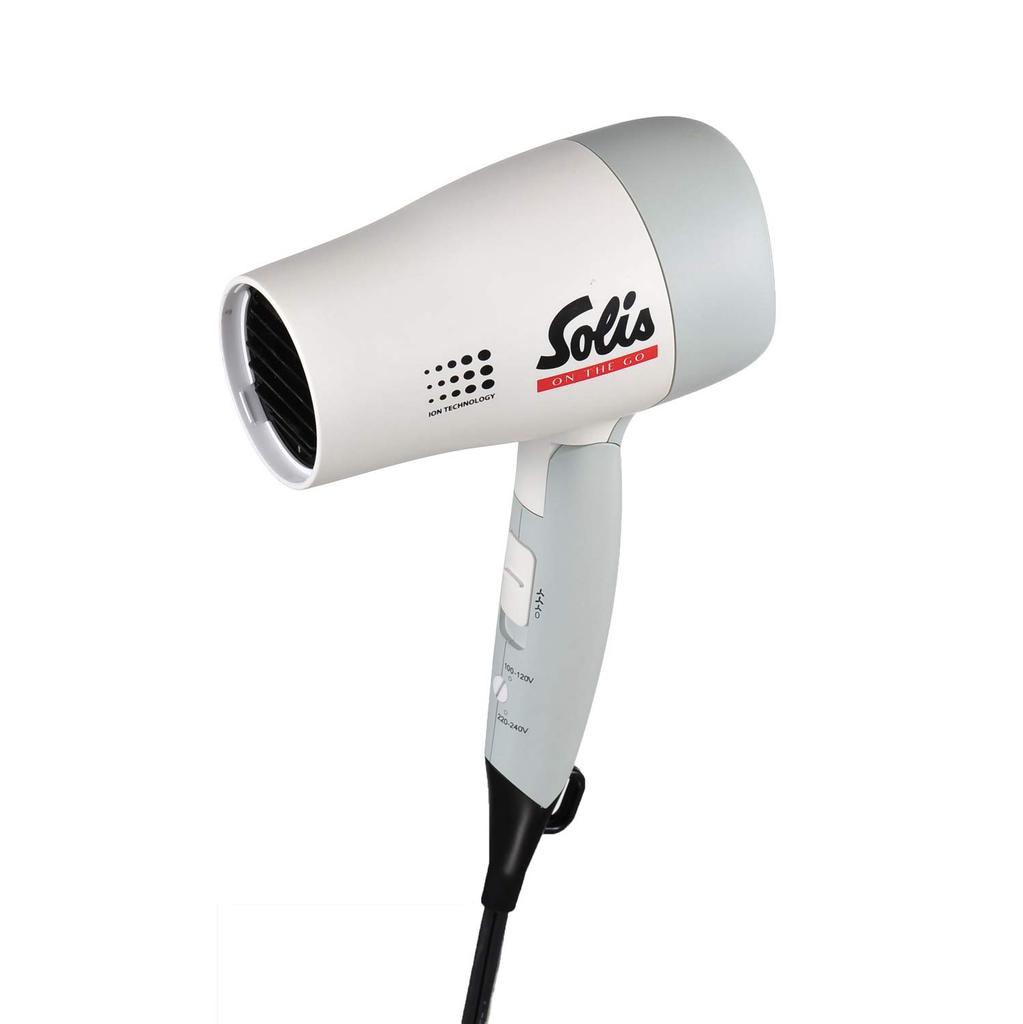 Solis On the Go Hair Dryer, White, SCD397