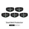 BHBD3 Car Seat Belt Buckle Cover Leather Protector Anti-collision Case For Skoda Kodiaq Fabia Kamiq Karoq Octavia 2 3 Rapid Scala
