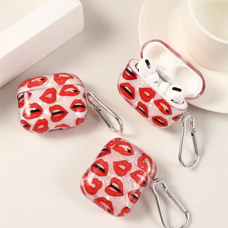 

Pink Flower for Apple Airpods Pro 2 Wireless Earphone Protector for Apple Airpods 1 2 3 TPU Transparent Case with Pearl String for airpods pro 2