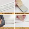 1pc 2.3mX6cm 3D Wall Trim Line Skirting Sticker Self-Adhesive Wall Trim Sticker Household Waterproof Baseboard Wall-paper