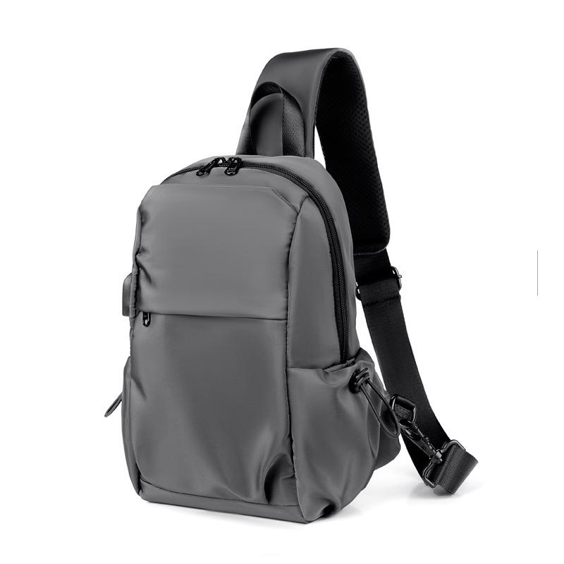 

Lightweight men s breast bag New fashion casual messenger bag Outdoor sports travel chest bag Anti-splashing men s bag чорний